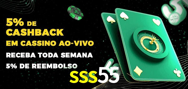Promoções do cassino ao Vivo sss55